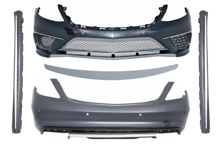 BODY KIT ZDERZAK PRZEDNI TYLNY SPOILER MERCEDES KLASY S W222 13-17 S65 LOOK