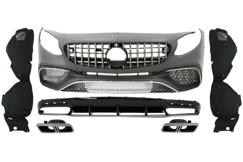 ZDERZAK PRZEDNI DYFUZOR MERCEDES KLASY S COUPE C217 15-21 S65 LOOK