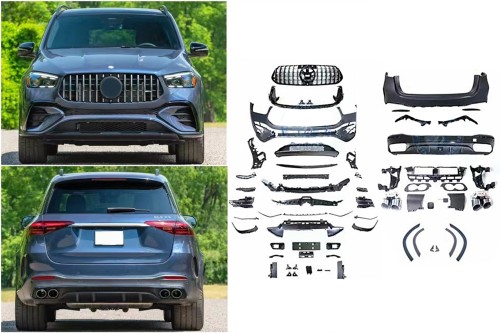 BODY KIT ZDERZAK PRZEDNI ZDERZAK TYLNY MERCEDES GLE W167 19+ GLE 53 LOOK