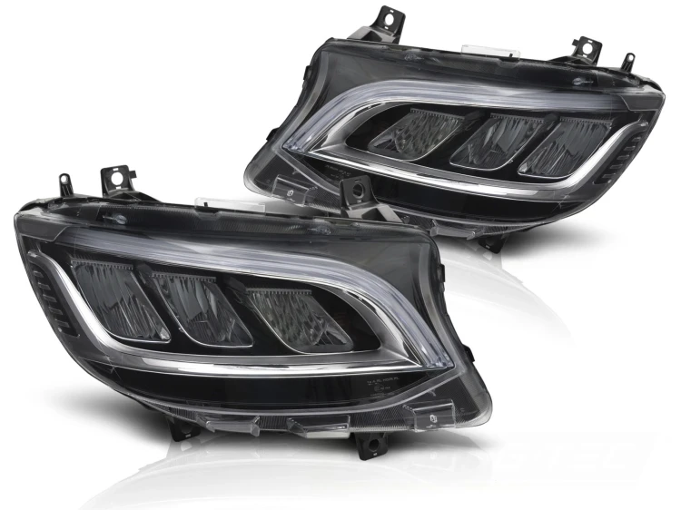 LAMPY PRZEDNIE LED CHROM MERCEDES SPRINTER 18-23