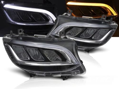LAMPY PRZEDNIE LED CHROM MERCEDES SPRINTER 18-23