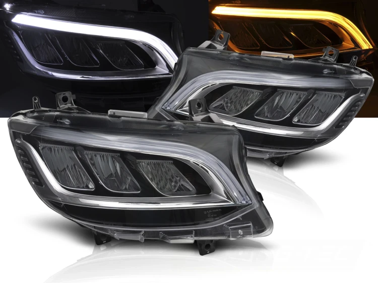 LAMPY PRZEDNIE LED CHROM MERCEDES SPRINTER 18-23