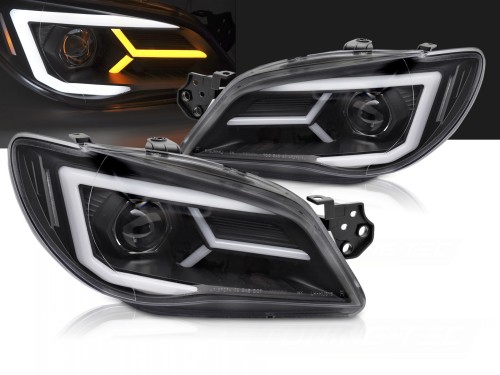 LAMPY PRZEDNIE REFLEKTORY BLACK SUBARU IMPREZA II GD GG 05-07