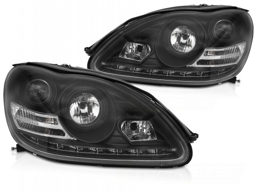 LAMPY PRZEDNIE REFLEKTORY XENON BLACK DO MERCEDES S-KLASA W220 SEDAN 02-05