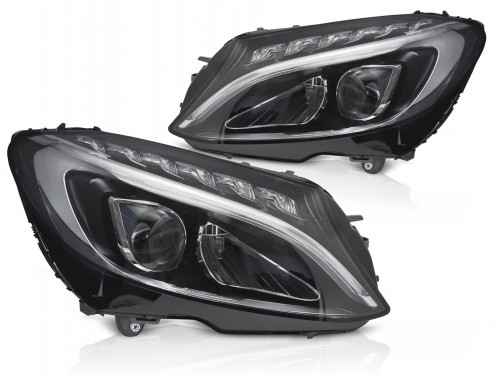 LAMPY PRZEDNIE REFLEKTORY LED DRL MERCEDES KLASY C W205 14-18