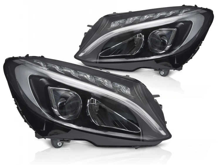 LAMPY PRZEDNIE REFLEKTORY LED DRL MERCEDES KLASY C W205 14-18