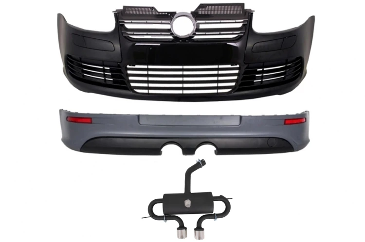 BODY KIT ZDERZAK PRZEDNI DYFUZOR WYDECH VW GOLF 5 (05-07) R32 DESIGN
