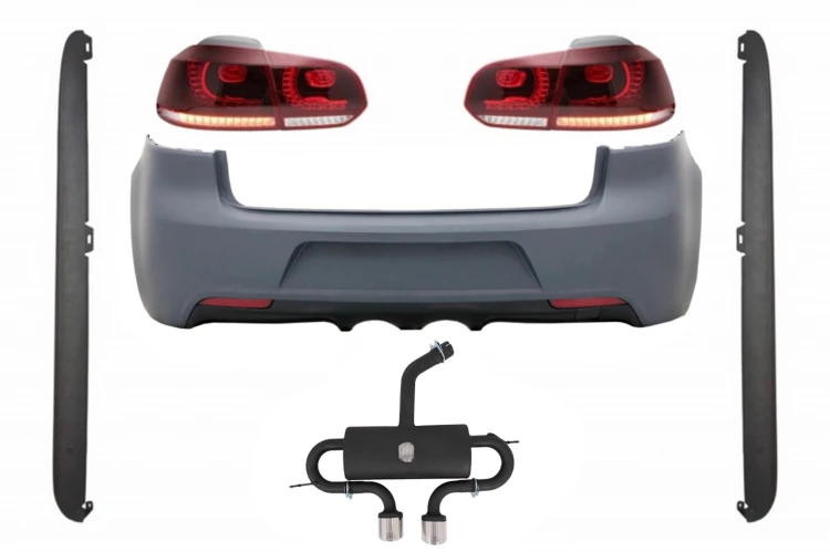 TYLNY ZDERZAK Z UKŁADEM WYDECHOWYM VW GOLF VI (08-13) R20 DESIGN