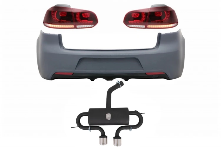 TYLNY ZDERZAK LAMPY WYDECH VW GOLF VI (08-13) R20 DESIGN
