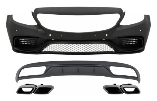 ZDERZAK PRZEDNI DYFUZOR MERCEDES C KLASA W205 S205 (2014-2018) C63 AMG LOOK
