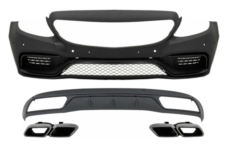 ZDERZAK PRZEDNI DYFUZOR MERCEDES C KLASA W205 S205 (2014-2018) C63 AMG LOOK