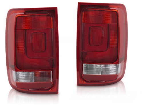 LAMPY TYLNE ŻARÓWKOWE RED WHITE VW AMAROK 09-12