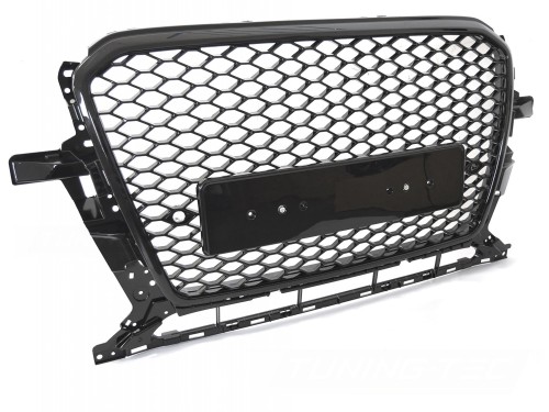 GRILL ATRAPA CHŁODNICY PLASTER MIODU AUDI Q5 8R 12-16 CZARNY POŁYSK