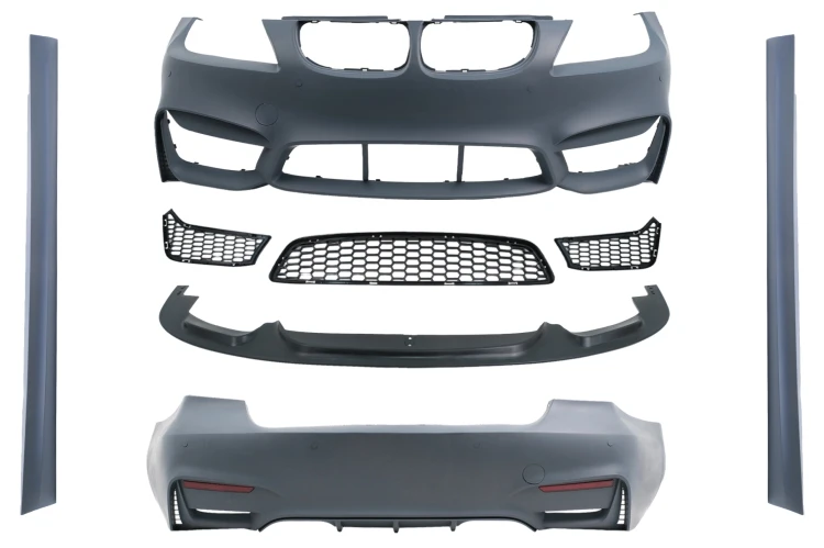 BODYKIT ZDERZAK PRZEDNI ZDERZAK TYLNY BMW SERII 3 E90 LCI 08-11 M4 LOOK