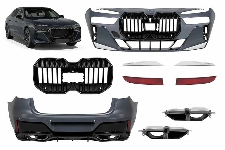 BODYKIT ZDERZAK PRZEDNI ZDERZAK TYLNY BMW 7 SERII G70 22+ M PAKIET LOOK