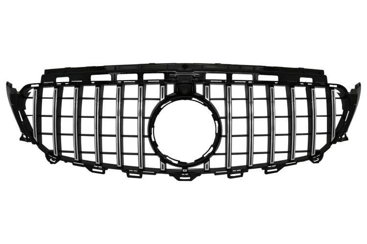 GRILL ATRAPA PANAMERICANA MERCEDES KLASY E W213 S213 16-19 BLACK CHROME