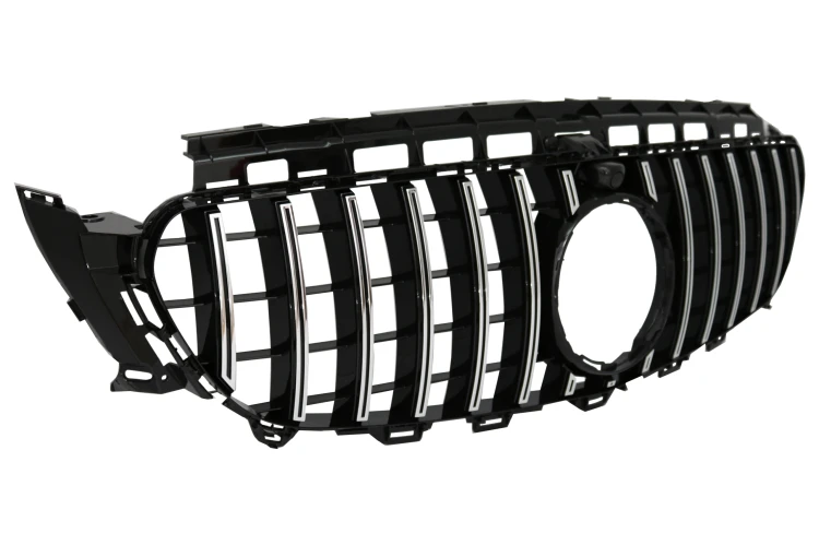 GRILL ATRAPA PANAMERICANA MERCEDES KLASY E W213 S213 16-19 BLACK CHROME