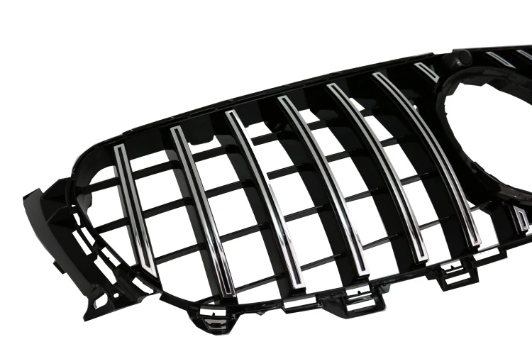 GRILL ATRAPA PANAMERICANA MERCEDES KLASY E W213 S213 16-19 BLACK CHROME
