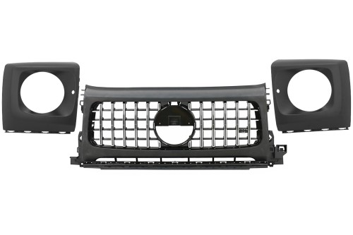 GRILL PANAMERICANA OSŁONY REFLEKTORÓW MERCEDES G W464 G63 AMG LOOK (18-25)