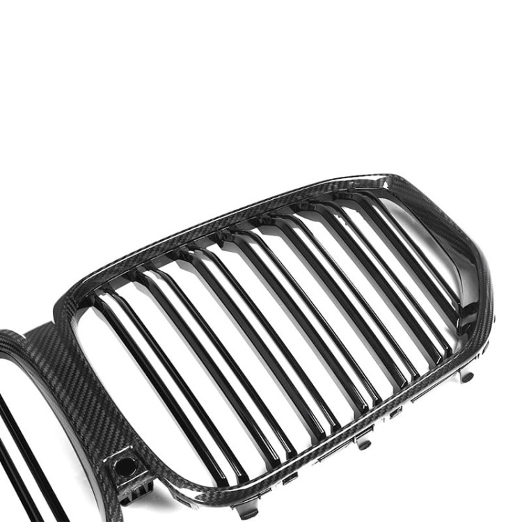 GRILL ATRAPA NERKI CARBON DO BMW X5 G05 X5M PRELCI (18-22) WŁÓKNO WĘGLOWE