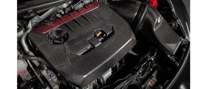 POKRYWA SILNIKA Z WŁÓKNA WĘGLOWEGO CARBON TOYOTA GR YARIS / COROLLA POŁYSK