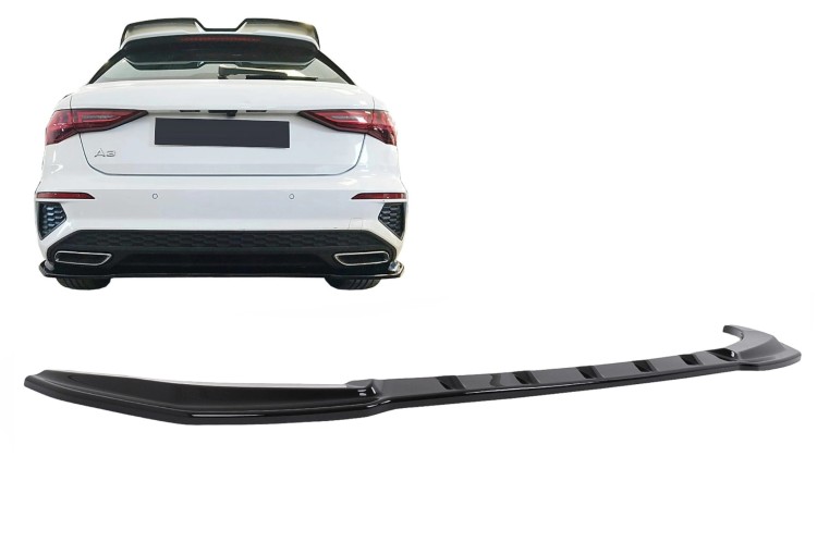 Dyfuzor Dokładka Zderzaka Audi A3 8Y S-Line (20-24) Sportback Czarny Połysk