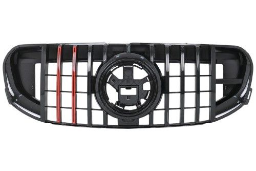 Grill Atrapa Panamericana Mercedes GLS SUV X167 (2019-2023) Czarny Połysk