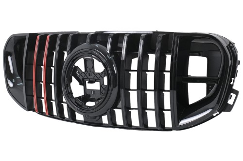 Grill Atrapa Panamericana Mercedes GLS SUV X167 (2019-2023) Czarny Połysk