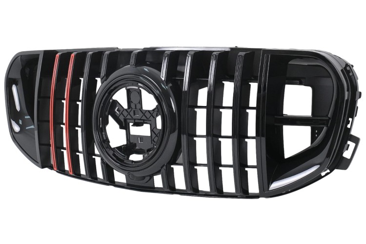 Grill Atrapa Panamericana Mercedes GLS SUV X167 (2019-2023) Czarny Połysk