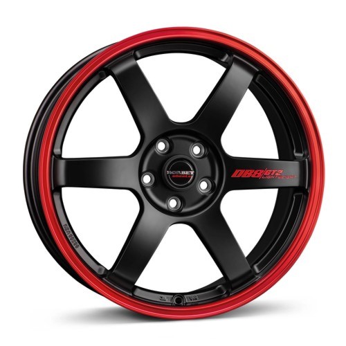 Felga aluminiowa Borbet DB8GT2 black matt rim red 8.5" x 18" 5x114.3 ET 40